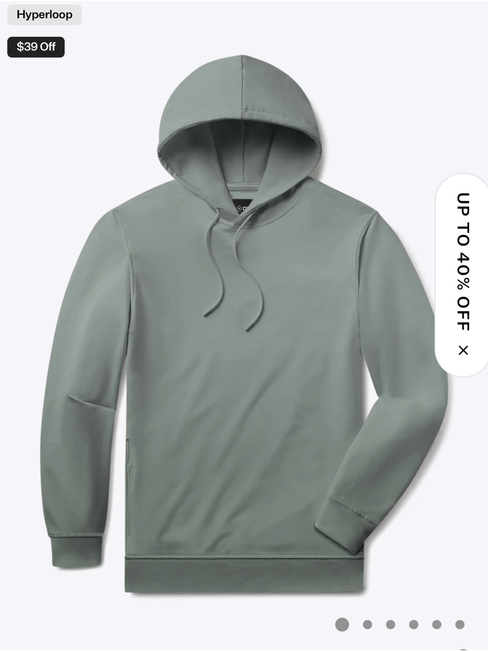 Cuts Clothing Men's Hooded Pullover in Sage and sweatpants